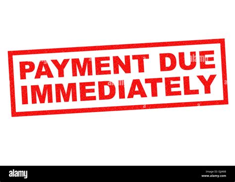 payment is due immediately.